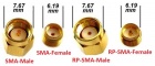 Konektor SMA/m na kabel 5,4 mm krimpovací