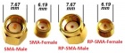 Konektor SMA/m na kabel 5 mm krimpovací úhlový 90°