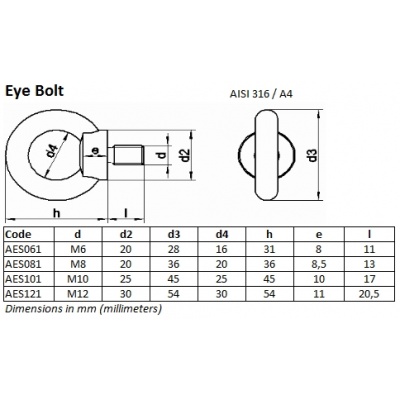 aes eyebolt